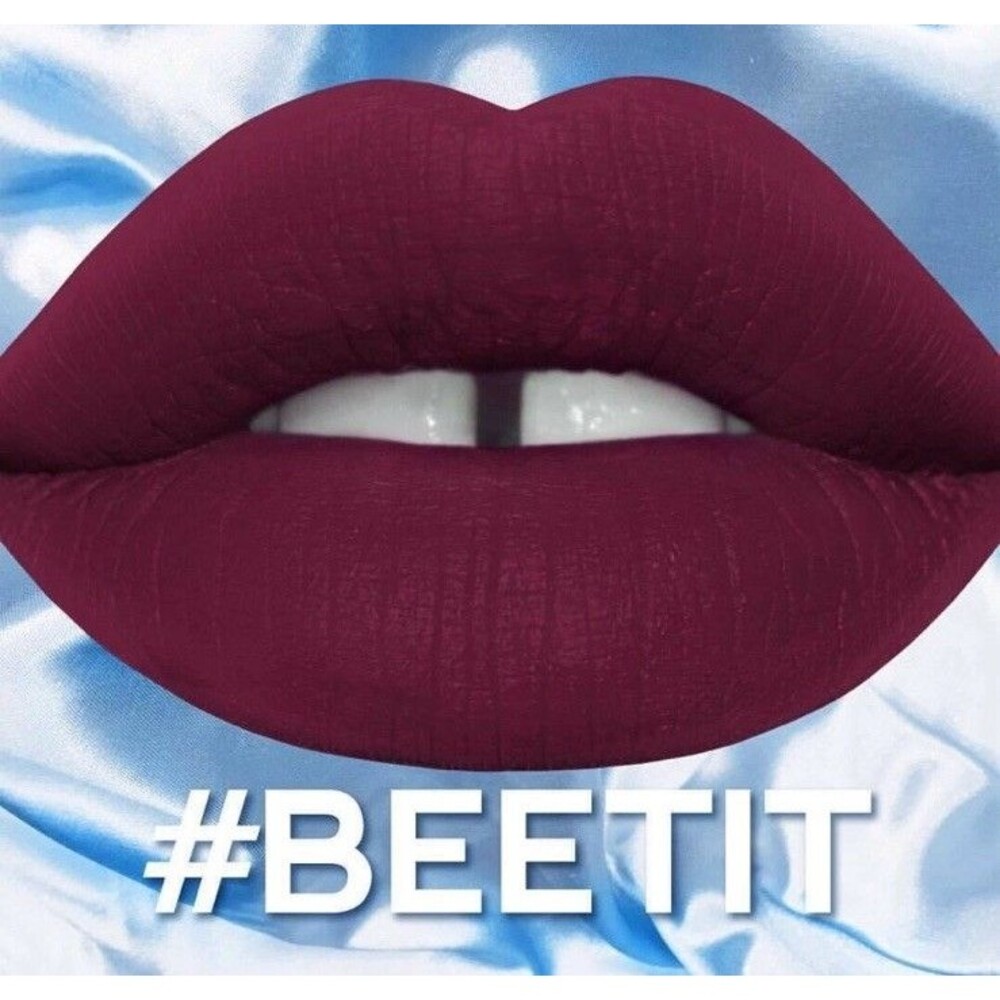 Lime Crime Velvetines Liquid Matte Lipstick Shade Beet it New Rare Boxed Red